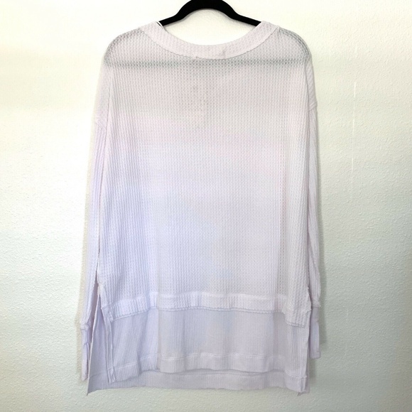 Free People White North Shore Thermal Top Tunic - Picture 7 of 8